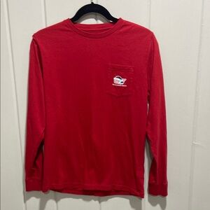 Vineyard Vines Classic Red Long Sleeve Tee Youth XL